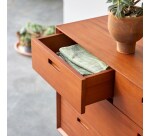 Commode en acajou massif Magda 50's