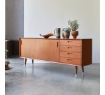 Buffet en acajou massif L 200 cm Magda 50's