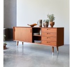 Buffet en acajou massif L 200 cm Magda 50's