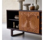 Buffet en acajou massif L 205 cm Frida