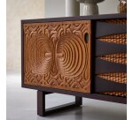 Buffet en acajou massif L 205 cm Frida