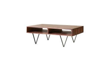 Table basse Metric en palissandre massif, rectangulaire 115 x 70 cm