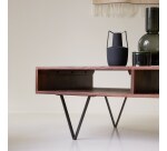 Table basse Metric en palissandre massif, rectangulaire 115 x 70 cm
