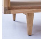 Table basse Jonàk en teck massif, rectangulaire 120 x 50 cm