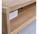 Table basse Jonàk en teck massif, rectangulaire 120 x 50 cm