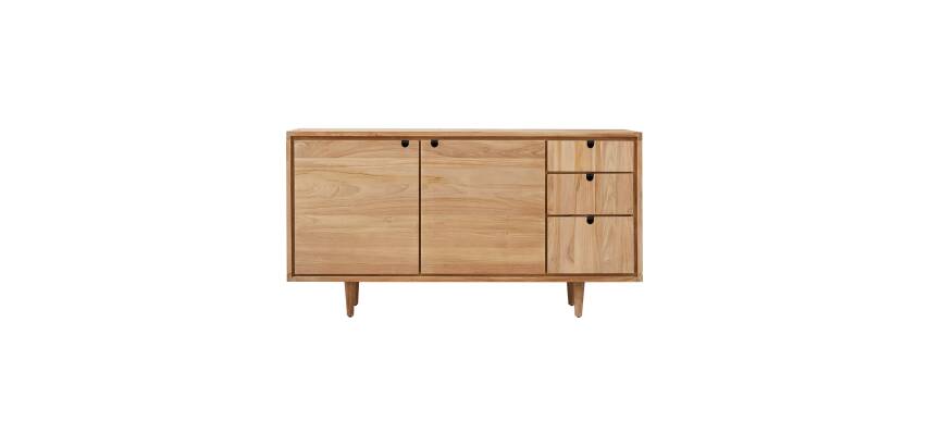 Buffet en teck massif L 145 cm Jonàk