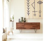 Buffet en palissandre massif L 175 cm Metric