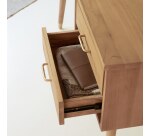 Bureau en bois de teck L 130 cm Kort