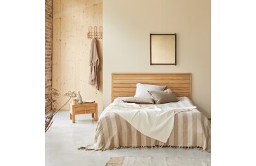 Tête de lit en bois de teck Minimalys H 95 x L 165 x P 3 cm