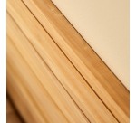 Tête de lit en bois de teck Minimalys H 95 x L 165 x P 3 cm