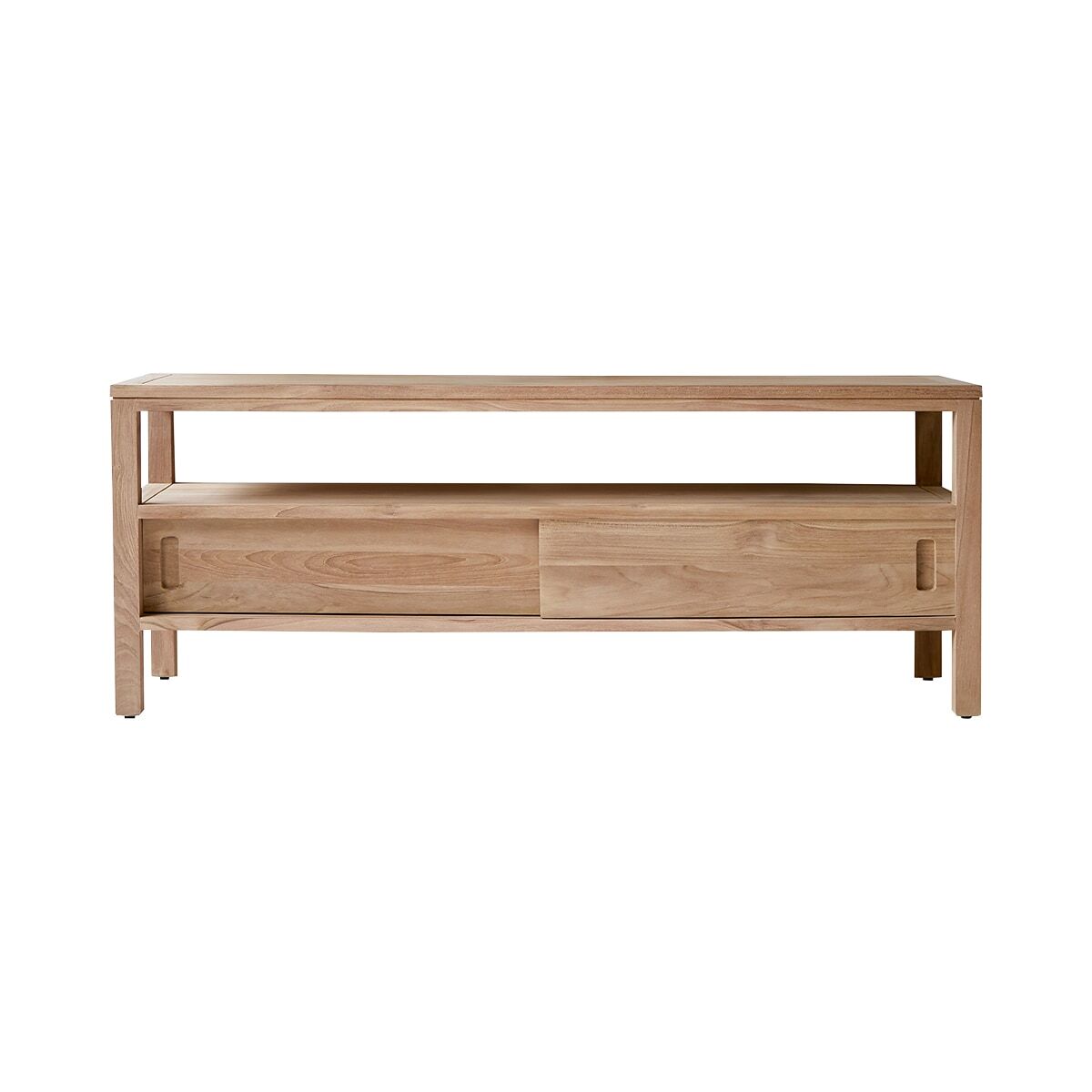 Meuble TV Anton en teck massif L 130 cm