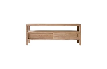 Meuble TV Anton en teck massif L 130 cm