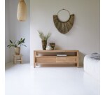 Meuble TV Anton en teck massif L 130 cm
