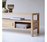 Meuble TV Anton en teck massif L 130 cm