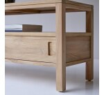 Meuble TV Anton en teck massif L 130 cm