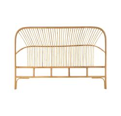 Tête de lit en tiges de rotin Colette H 111 x L 160 x P 3 cm
