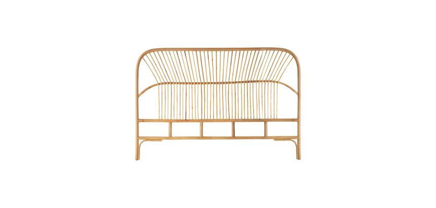 Tête de lit en tiges de rotin Colette H 111 x L 160 x P 3 cm