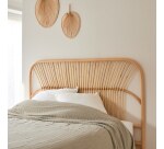 Tête de lit en tiges de rotin Colette H 111 x L 160 x P 3 cm