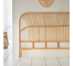 Tête de lit en tiges de rotin Colette H 111 x L 160 x P 3 cm