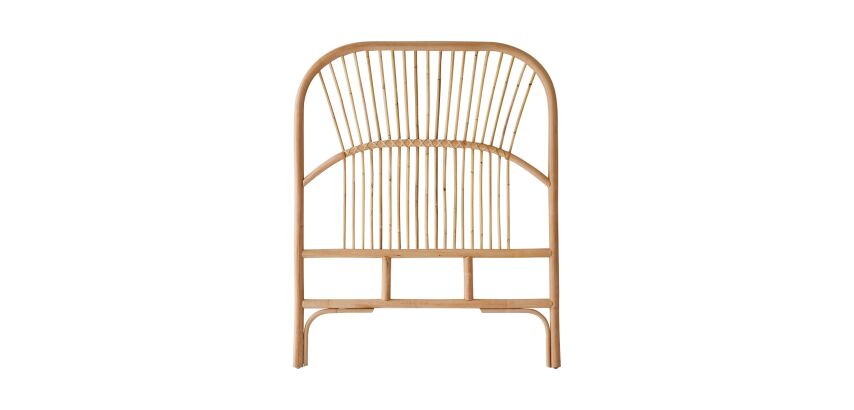 Tête de lit en tiges de rotin Colette H 111 x L 90 x P 3 cm