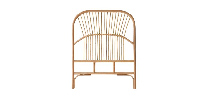 Tête de lit en tiges de rotin Colette H 111 x L 90 x P 3 cm
