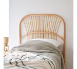 Tête de lit en tiges de rotin Colette H 111 x L 90 x P 3 cm