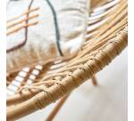 Canapé Leontie en rotin 2 places