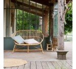 Canapé Leontie en rotin 2 places