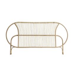 Tête de lit en tiges de rotin Léontie H 100 x L 190 x P 6 cm
