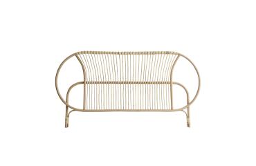Tête de lit en tiges de rotin Léontie H 100 x L 190 x P 6 cm