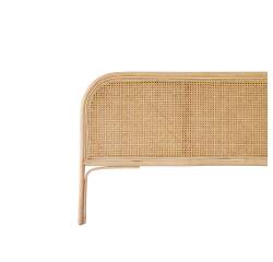 Tête de lit en tiges de rotin Josephine H 80 x L 160 x P 3 cm