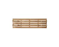 Tête de lit avec étagères en bois de teck Urbain H 76 x L 270 x P 5 cm