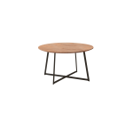 Table basse Temis en acacia massif, ronde Ø 80 cm