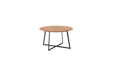 Table basse Temis en acacia massif, ronde Ø 80 cm