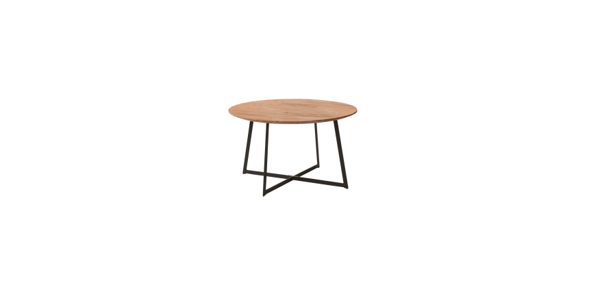 Table basse Temis en acacia massif, ronde Ø 80 cm