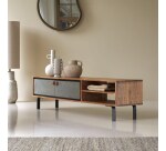 Meuble TV Temis en acacia L 160 cm