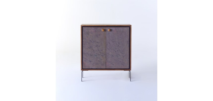 Bahut bar en acacia L 90 cm Temis