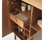 Bahut bar en acacia L 90 cm Temis