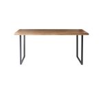 Table Temis en bois d'acacia et métal L 175 x P 90 cm, 6 personnes