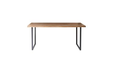 Table Temis en bois d'acacia et métal L 175 x P 90 cm, 6 personnes