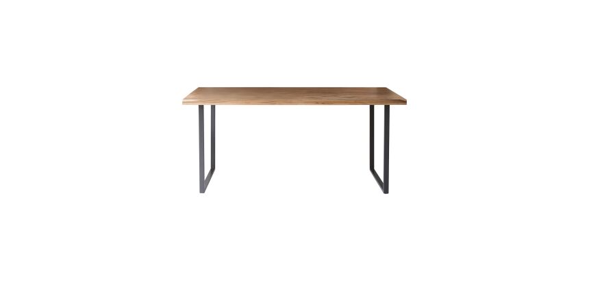 Table Temis en bois d'acacia et métal L 175 x P 90 cm, 6 personnes