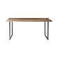 Table Temis en bois d'acacia et métal L 175 x P 90 cm, 6 personnes