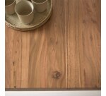 Table Temis en bois d'acacia et métal L 175 x P 90 cm, 6 personnes