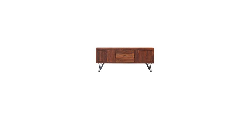 Meuble TV Bonnie en palissandre massif L 150 cm