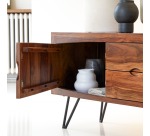 Meuble TV Bonnie en palissandre massif L 150 cm