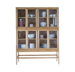 Vitrine double Alex en mindi H 160 cm