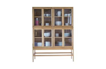 Vitrine double Alex en mindi H 160 cm