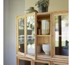 Vitrine double Alex en mindi H 160 cm