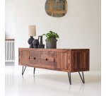Meuble TV Bonnie en palissandre massif L 180 cm