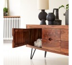 Meuble TV Bonnie en palissandre massif L 180 cm